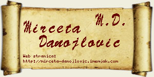 Mirčeta Danojlović vizit kartica